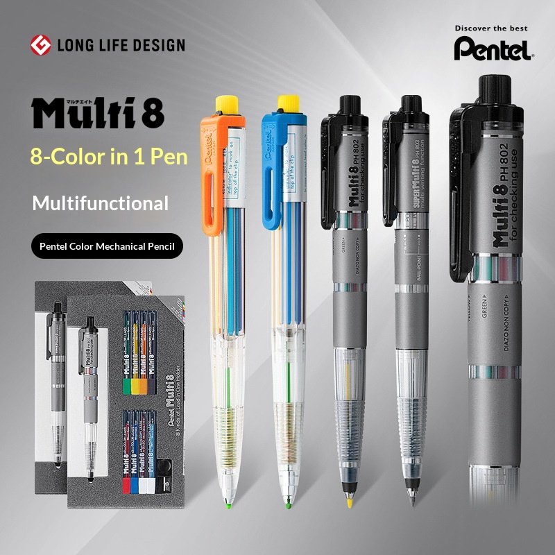 Staedtler Pencil Lumocolor - Pentel Multi 8 w 1 Kolorowy
