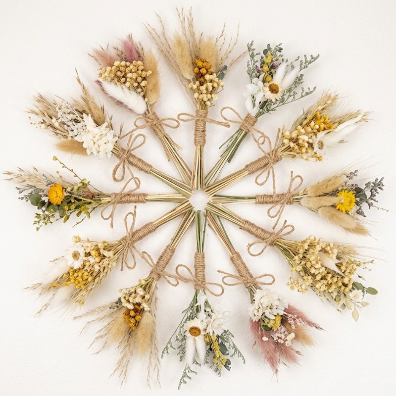 Dried Flower Bulk - Mini Bukiet Suszonych Kwiatów Naturalne Kwiaty