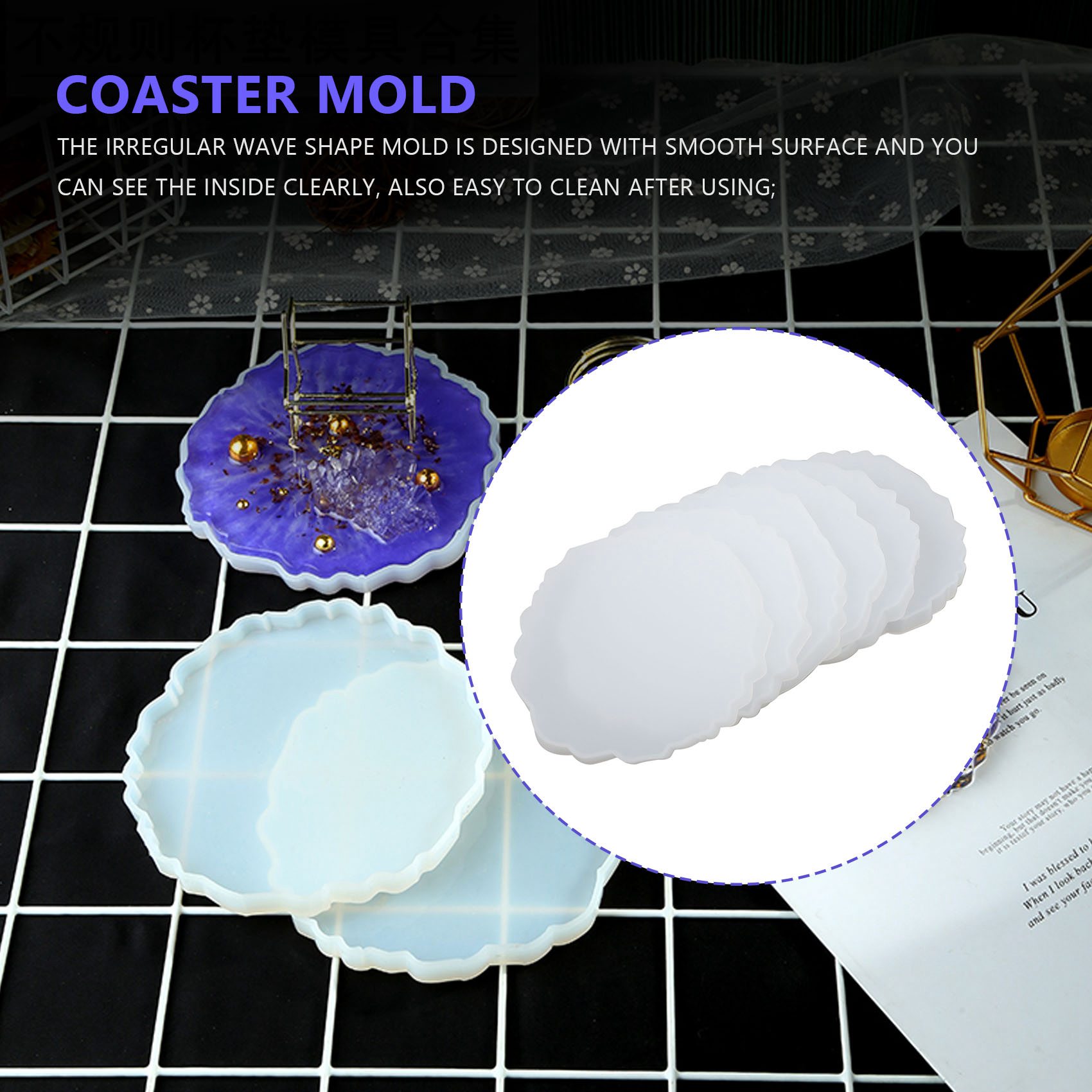 A58Z 6-częściowy zestaw form d – Geode Mold Silicone recenzja i cena