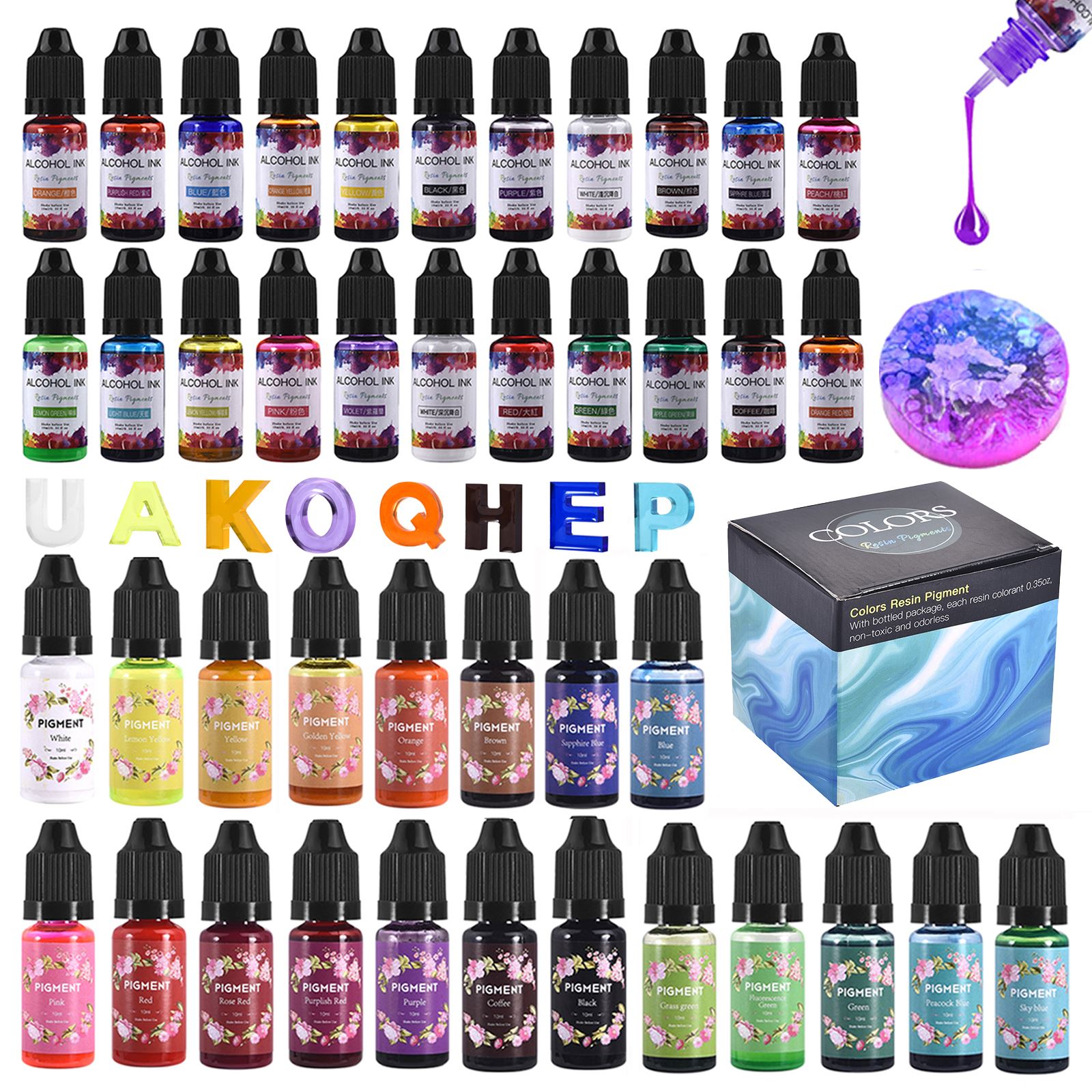 1 Zestaw pigmentów żywicznych  – Resin Pigment Set recenzja i cena